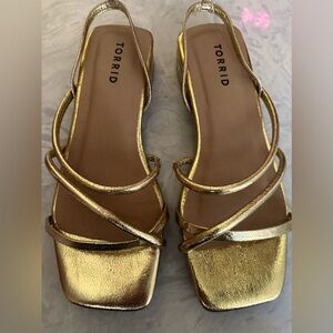 Gold Strap Sandal